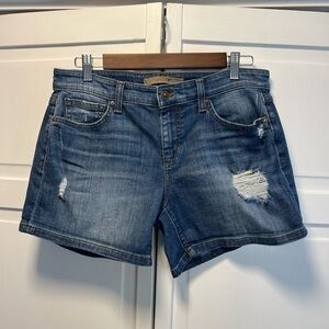 Joe’s Jeans Distressed Shorts Style Amora Size Women’s 28 Color Blue